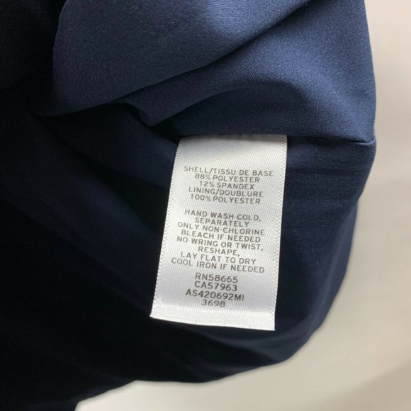 1901 Womens Blue Knee Length Shift Dress Size 6 - Picture 3 of 9